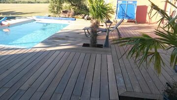 Terrasse bois exotique Marrassanduba extension FINI a Draimil-Lafage