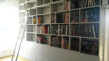 bibliothèque sur mesure en medium a Toulouse
