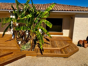 Terrasse Bois Exotique IPE FINI a Brugières