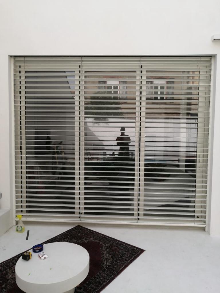 Brise Soleil electrique chantier La Salvetat-St-Gilles