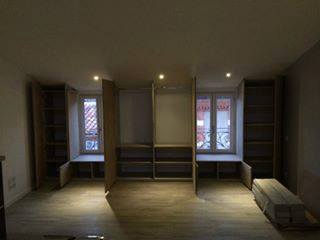 Création d&rsquo;un aménagement bois sur mesure a Toulouse DEBUT