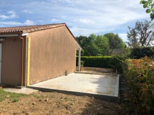Fabrication des murs et levage  a Tournefeuille