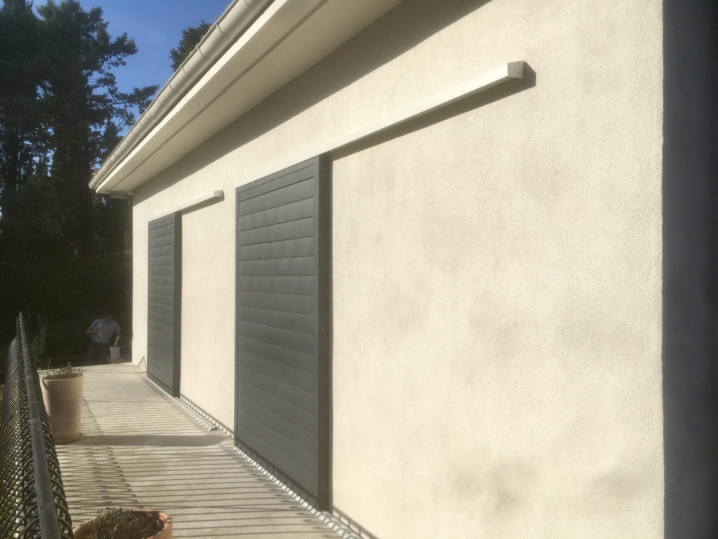 Volets battants bois lasurés 2