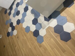 Parquet bois massif -carreaux ciment pose collé a Toulouse 3
