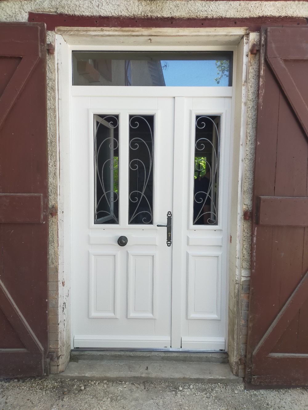 Porte d’entrée alu chantier Ramonville