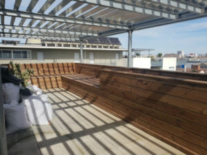 Réalisation de bardage en résine