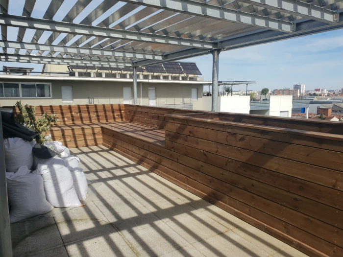 Réalisation de bardage en résine