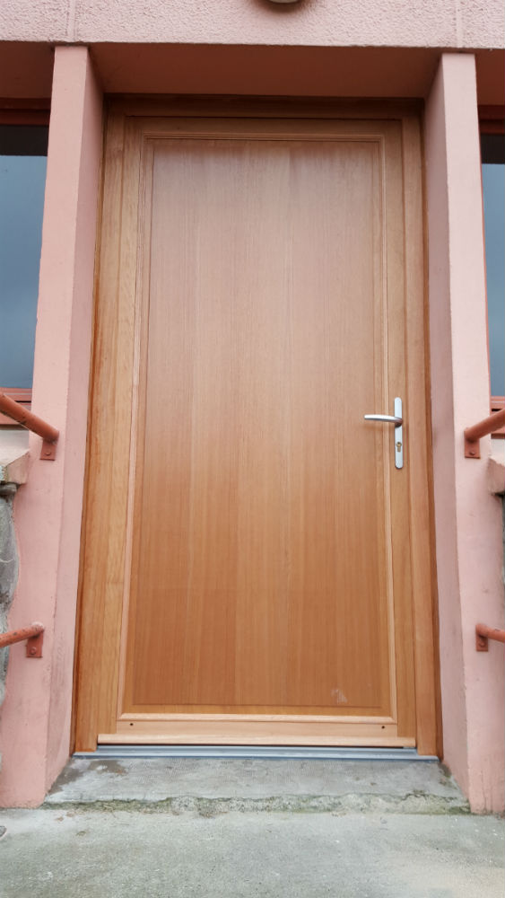 Porte d’entrée alu chantier Toulouse